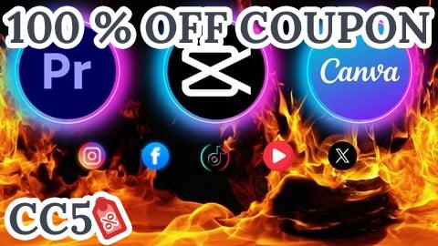 [100% OFF Coupon] All In One Video Editing Master In CapCut Premiere Pro Canva