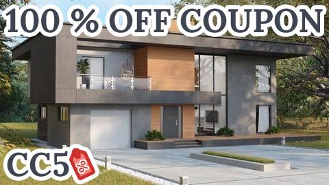 [100% OFF Coupon] Build a modern villa with accurate measurements in Blender