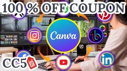 [100% OFF Coupon] Canva Social Media Masterclass Graphic Design Video Editing