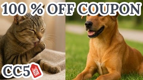 [100% OFF Coupon] Caring for Cats and Dogs