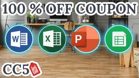[100% OFF Coupon] Complete Microsoft Office Word Excel PowerPoint Google Sheet
