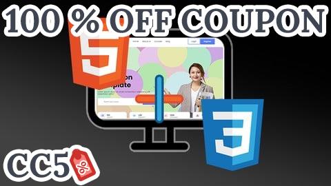 [100% OFF Coupon] Design a Website Template using HTML5 & CSS3