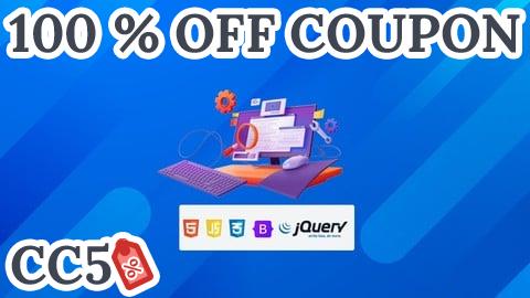 [100% OFF Coupon] HTML5 CSS3 JavaScript Bootstrap & jQuery Masterclass 5 in 1