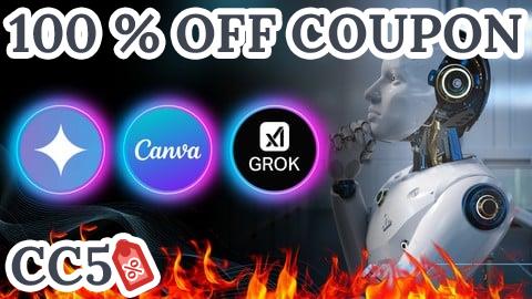 [100% OFF Coupon] Learn Graphic Design Using AI Canva Gemini and Grok Imagine