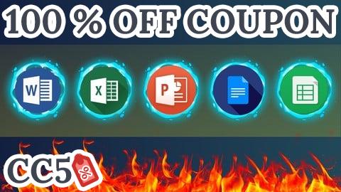 [100% OFF Coupon] Master MS Word Excel PowerPoint and Google Doc Google Sheets