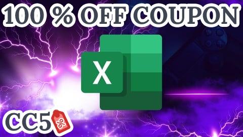 [100% OFF Coupon] Microsoft Excel: Master Formulas, Functions, and Data Tools