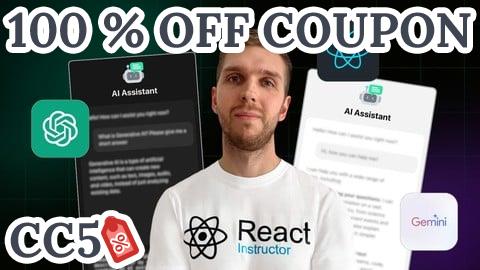 [100% OFF Coupon] React.js AI Chatbot built with ChatGPT, Gemini and DeepSeek