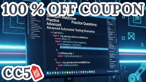 [100% OFF Coupon] Selenium WebDriver Practice Questions