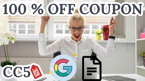 [100% OFF Coupon] The Complete Google Sheets Course - Google Spreadsheet Tips